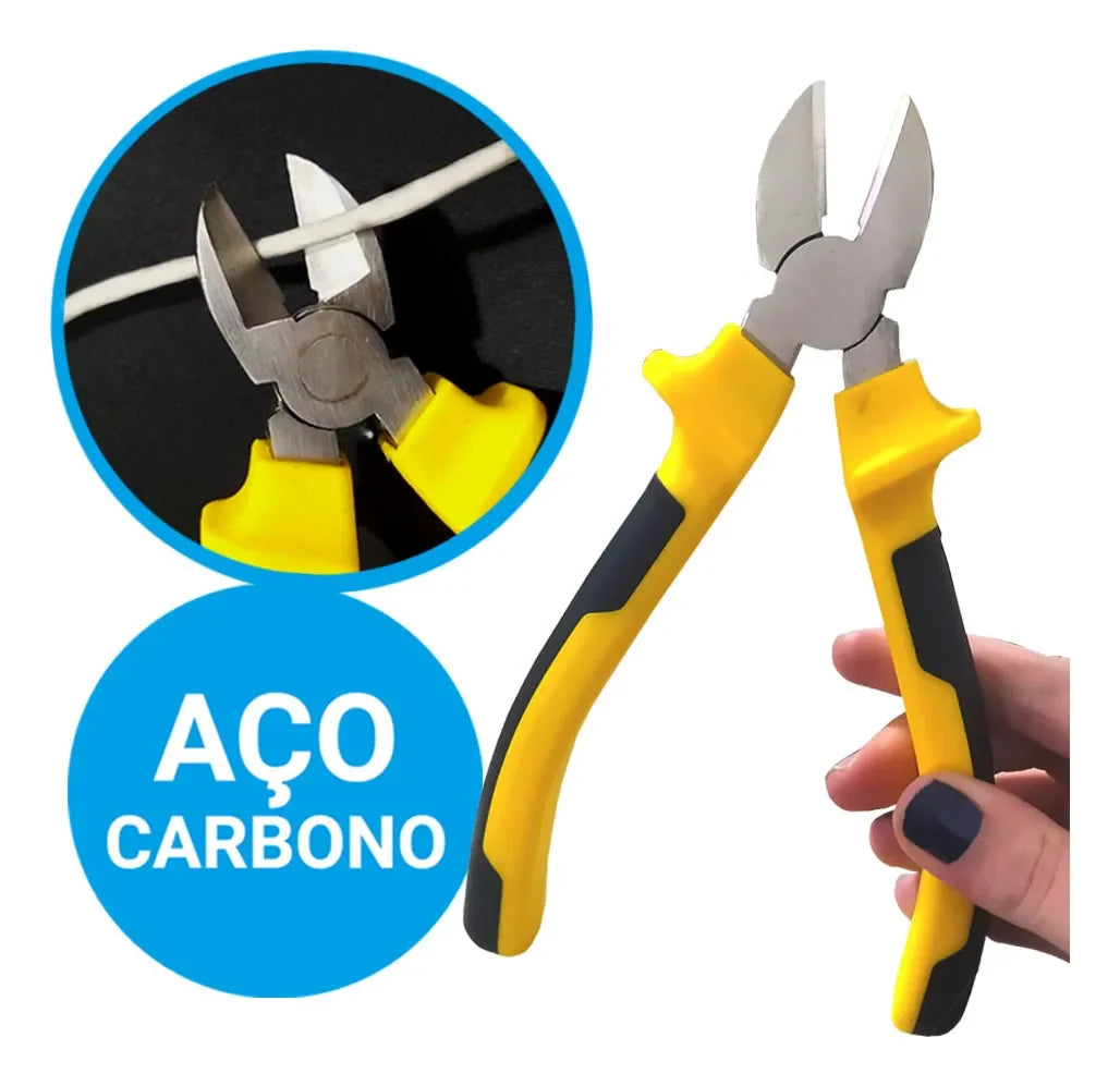 Alicate de Corte Diagonal 8 Pol 200MM Resistente