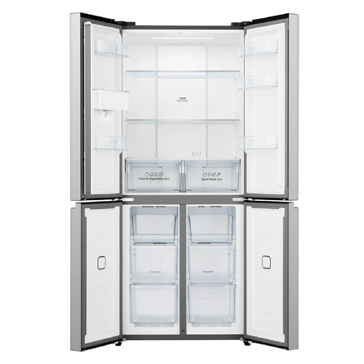 Geladeira Hisense Multidoor 460L Frost Free Inverter Inox