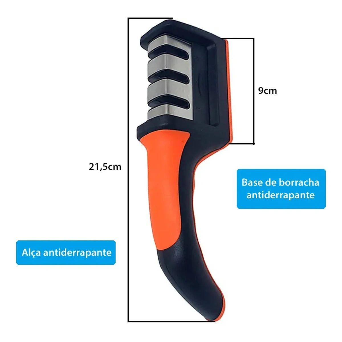 Afiador Amolador de Facas 3 Fases Aço Inox Profissional