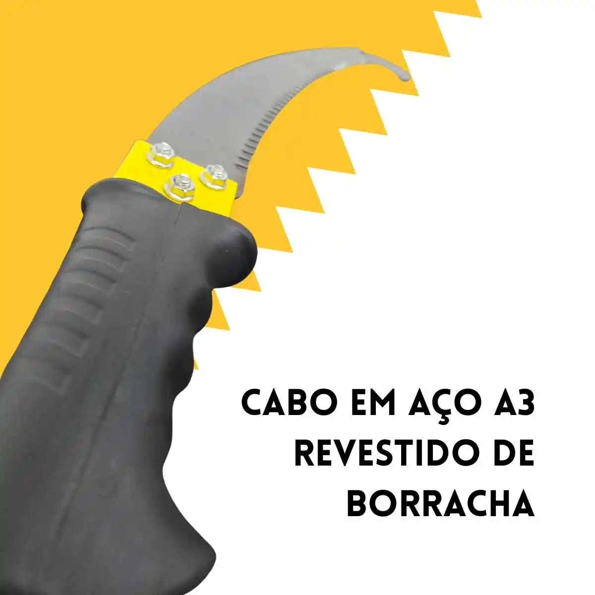 Serrote De Poda Galhos Com Serra Curva 53cm Aço