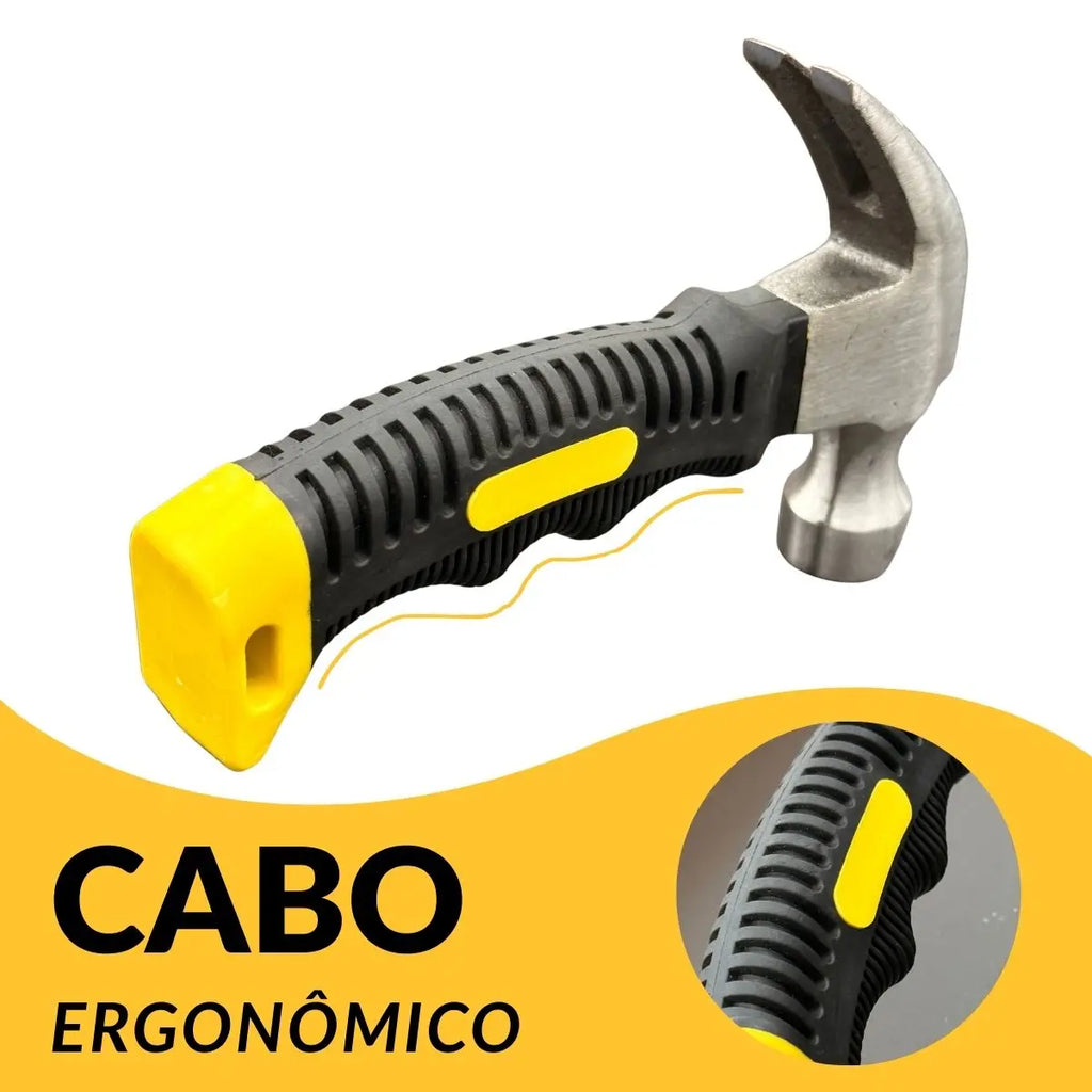 Mini Martelo Cabo Emborrachado Forjado 25MM