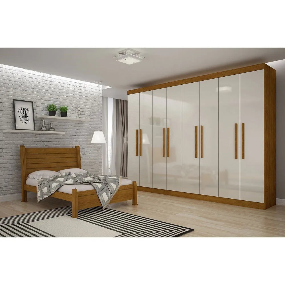 Guarda Roupa Casal Hera MDF 8 Portas e 4 Gavetas Rufato