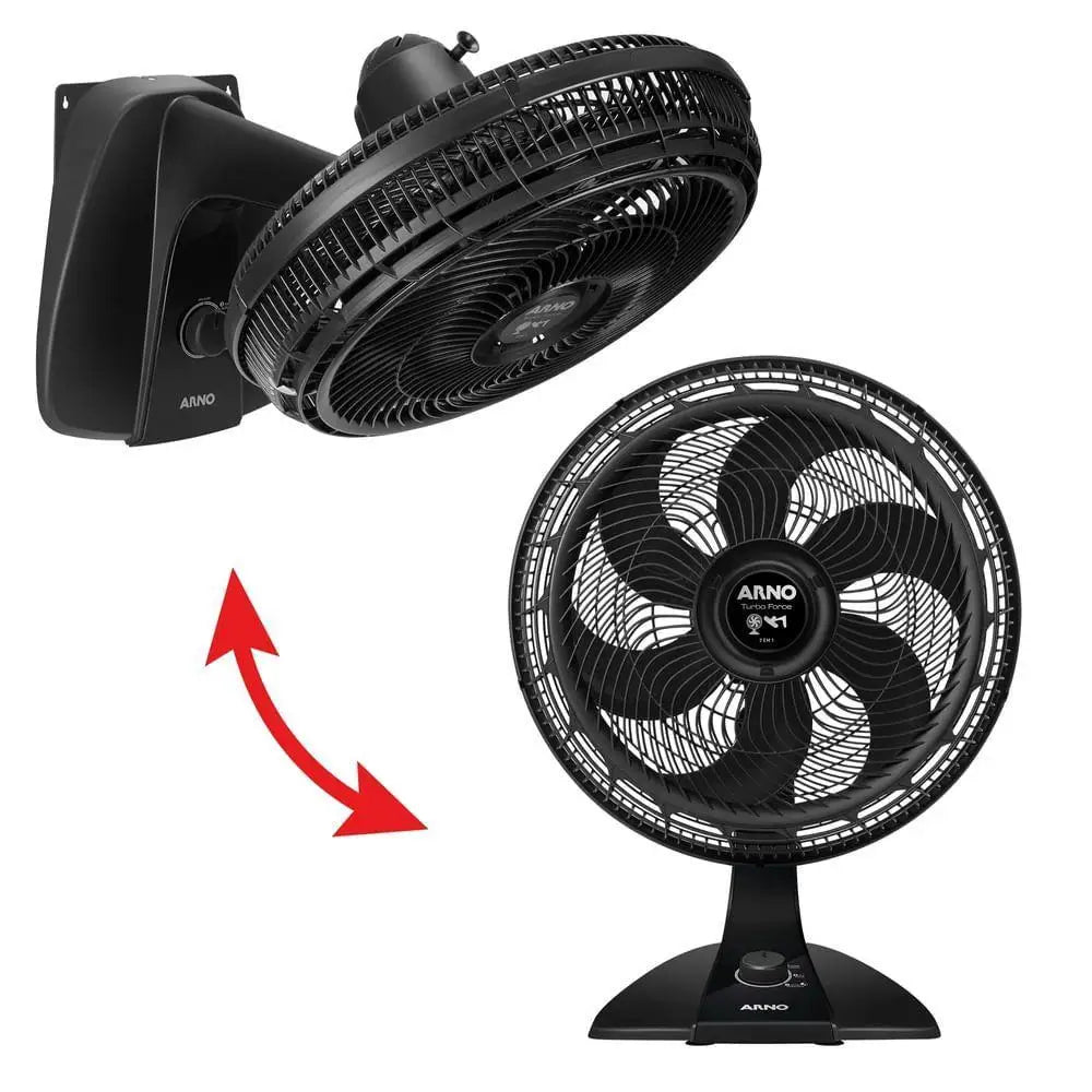 Ventilador Arno Turbo Force 2 em 1 40cm Vf42 Preto