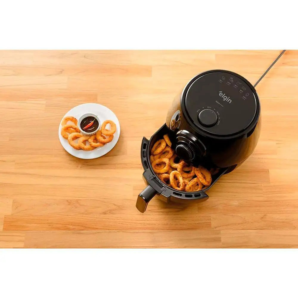 Fritadeira Elétrica Elgin Quick Fryer 4 Litros Preta 1350W
