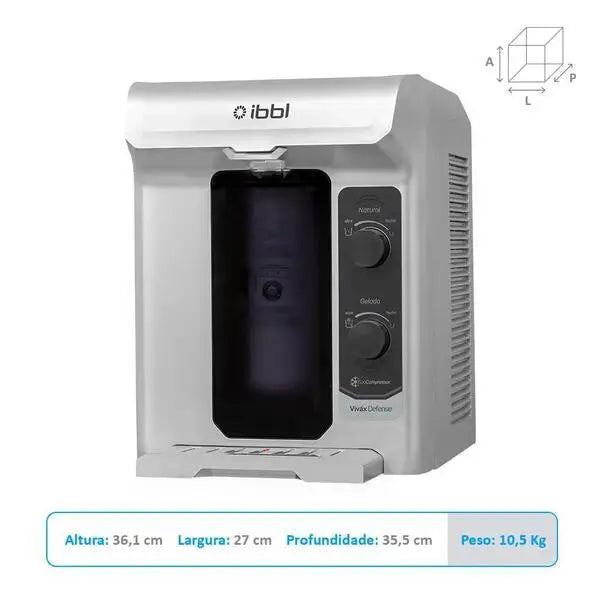 Purificador de Água IBBL Viváx Defense com Compressor Prata
