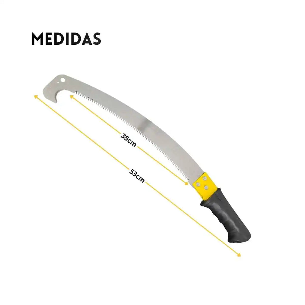 Serrote De Poda Galhos Com Serra Curva 53cm Aço