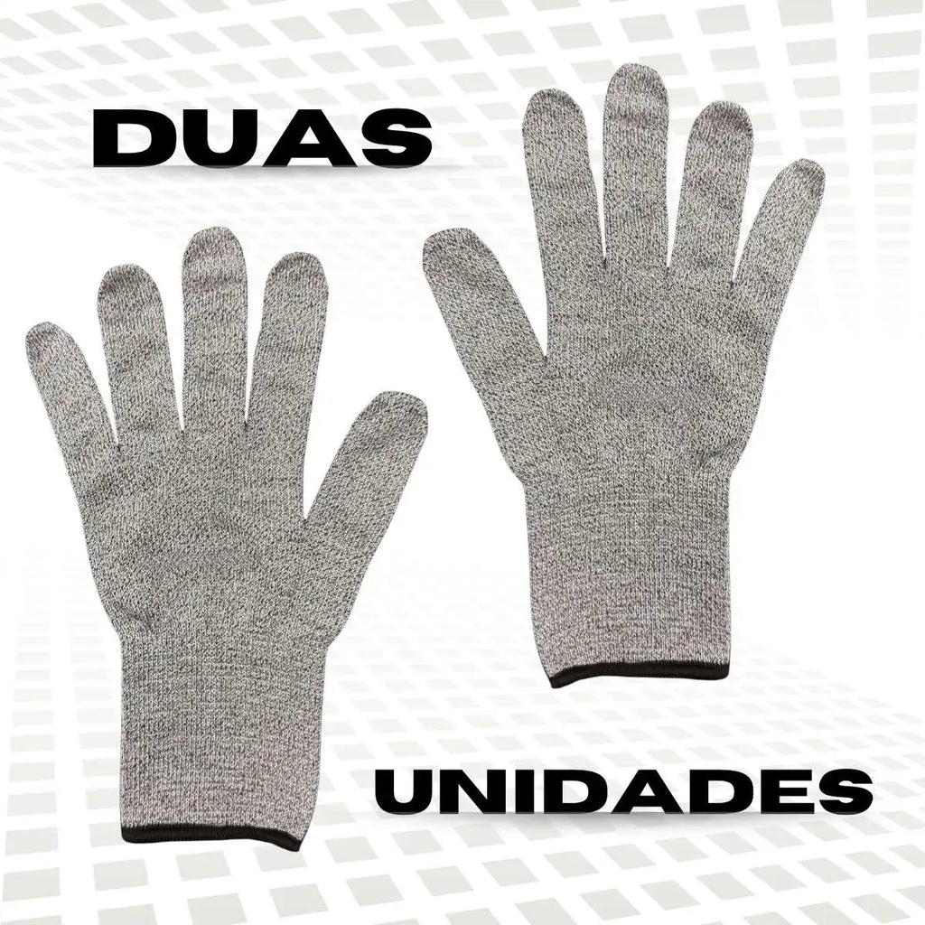 Par Luvas Anticorte Proteção Profissional Nível 5 Segurança