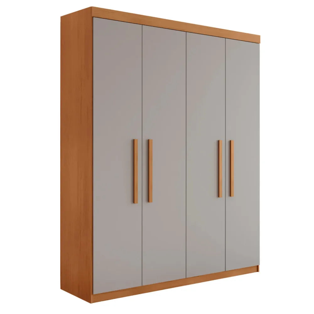 Guarda Roupa Solteiro Hera 4 Portas MDF Rufato